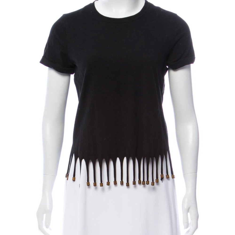 Maje Black Embellished Knit Top - Picture 4 of 4